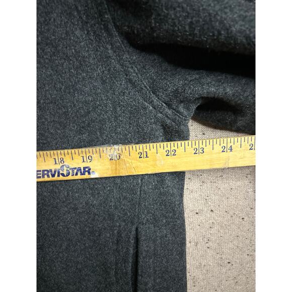 Men’s Charcoal Gray Wool Blend Zip Jacket Medium Lined GAP Classic Style Y2k - Picture 3 of 9